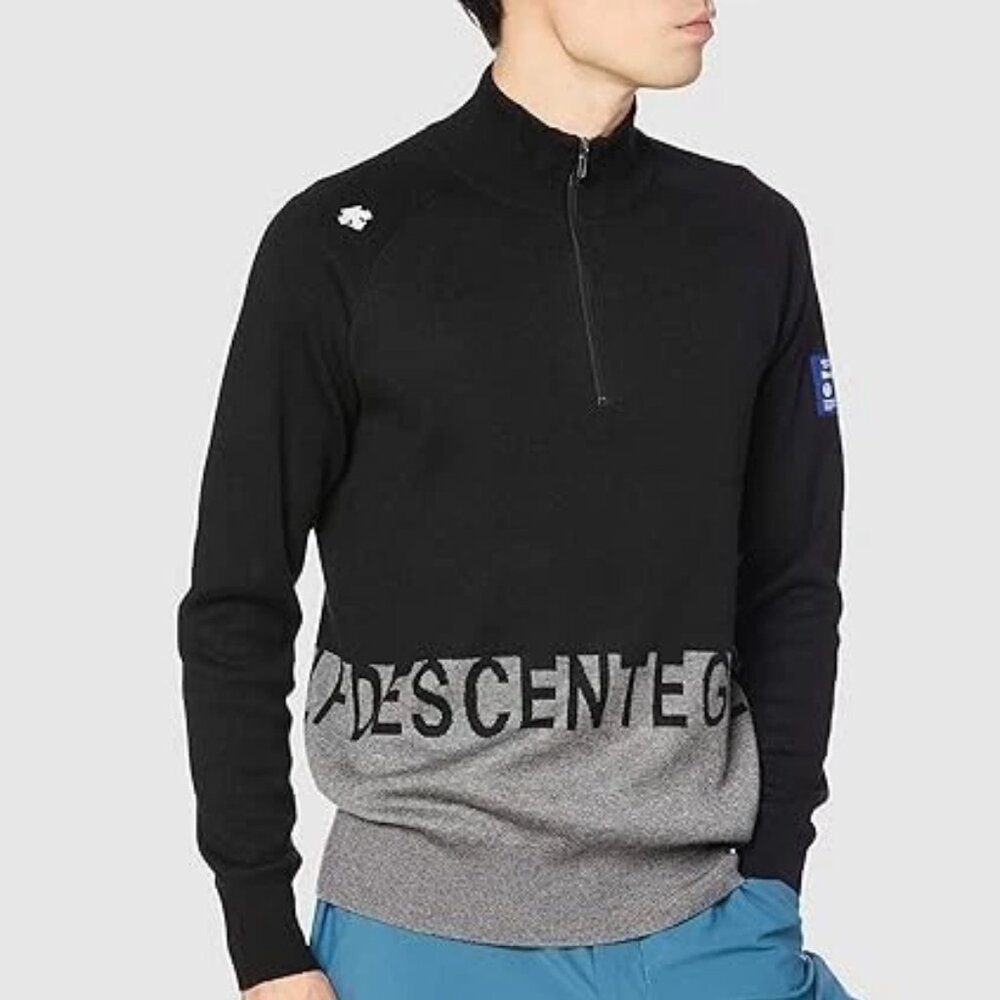 Descente Golf Collection Wool Sweater Size M